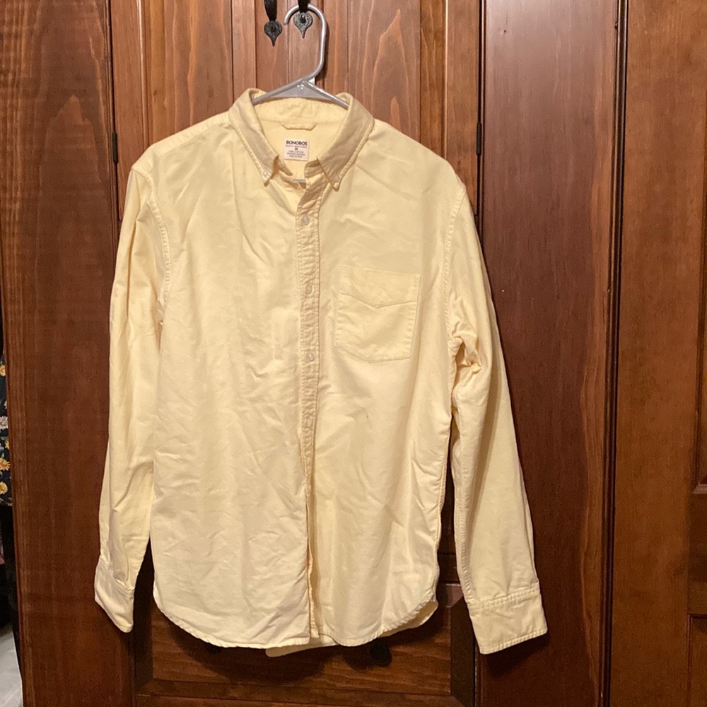 Bonobos yellow Oxford shirt